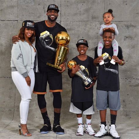 lebron james wife and family